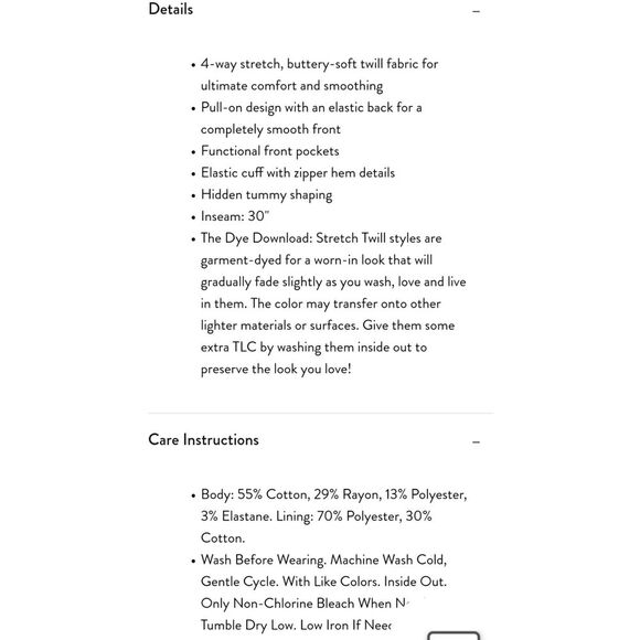 NWT|Spanx Stretch Twill Blackwash Cargo Jogger, SMALL - Picture 5 of 10